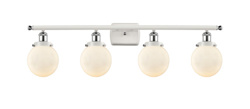 Innovations - 916-4W-WPC-G201-6-LED - LED Bath Vanity - Ballston Urban - White Polished Chrome