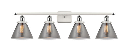 Innovations - 916-4W-WPC-G43 - Four Light Bath Vanity - Ballston Urban - White Polished Chrome