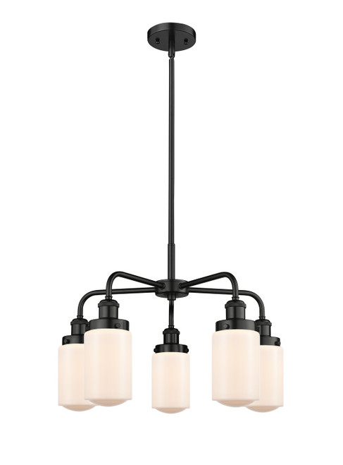 Innovations - 916-5CR-BK-G311 - Five Light Chandelier - Downtown Urban - Matte Black