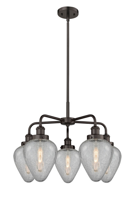 Innovations - 916-5CR-OB-G165 - Five Light Chandelier - Downtown Urban - Oil Rubbed Bronze