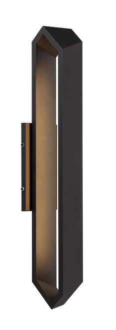 George Kovacs - P1210-066-L - LED Outdoor Wall Mount - Pitch - Sand Coal Black