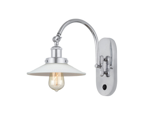 manufacturer_finish:Polished Chrome|manufacturer_glass:Matte White Halophane|light_output:600.00lm|color_temperature:2700K|cri:82