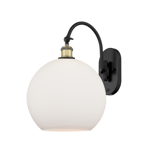 Innovations - 918-1W-BAB-G121-12 - One Light Wall Sconce - Ballston - Black Antique Brass