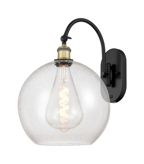 Innovations - 918-1W-BAB-G124-12 - One Light Wall Sconce - Ballston - Black Antique Brass