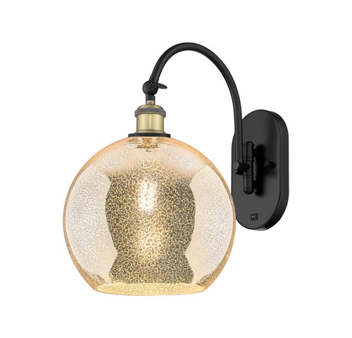 Innovations - 918-1W-BAB-G128-10 - One Light Wall Sconce - Ballston - Black Antique Brass
