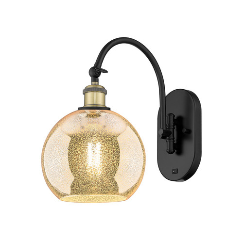 Innovations - 918-1W-BAB-G128-8 - One Light Wall Sconce - Ballston - Black Antique Brass