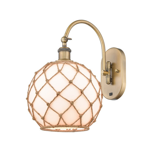 Innovations - 918-1W-BB-G121-10RB - One Light Wall Sconce - Ballston - Brushed Brass