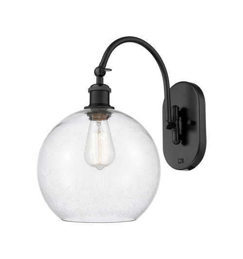 Innovations - 918-1W-BK-G124-10 - One Light Wall Sconce - Ballston - Matte Black