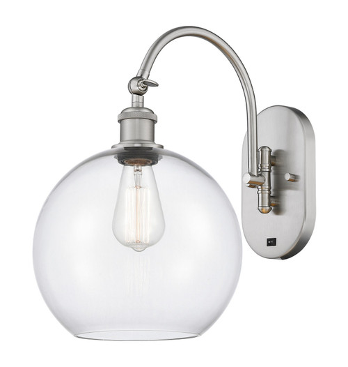 Innovations - 918-1W-SN-G122-10 - One Light Wall Sconce - Ballston - Brushed Satin Nickel