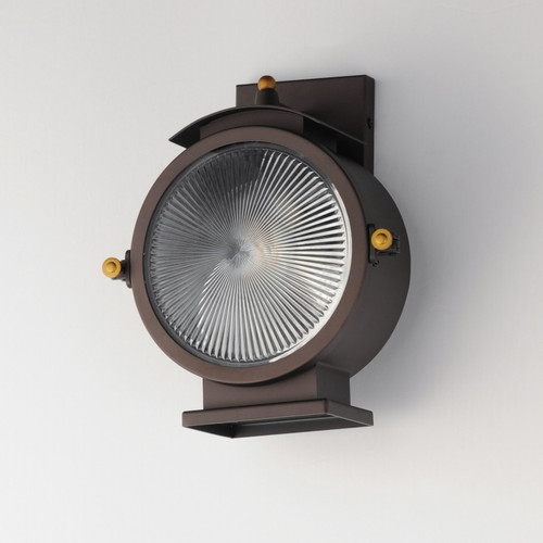 Maxim - 10181OIAB - One Light Outdoor Wall Sconce - Portside - Oil Rubbed Bronze / Antique Brass
