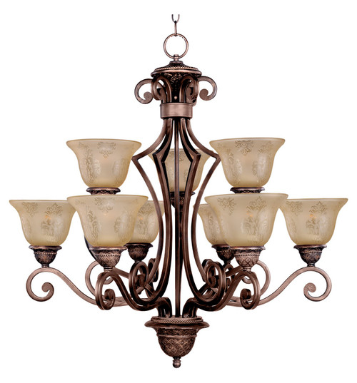Maxim - 11245SAOI - Nine Light Chandelier - Symphony - Oil Rubbed Bronze