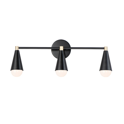 Maxim - 11263BKSBR/BUL - LED Bath Vanity - Lovell - Black / Satin Brass