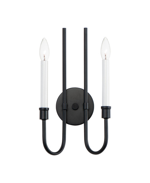 Maxim - 11282BK - Two Light Wall Sconce - Tux - Black