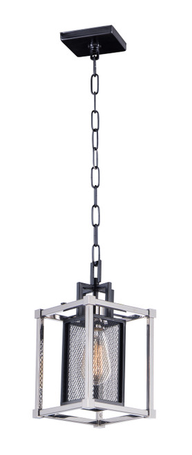 Maxim - 12159BKPN - One Light Pendant - Refine - Black / Polished Nickel
