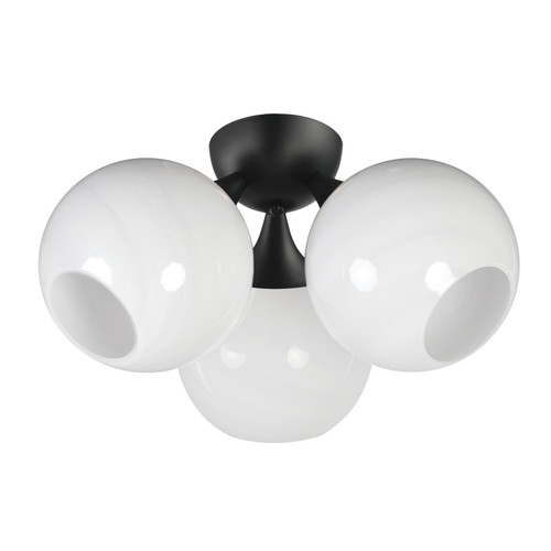 Maxim - 21225MRBK - Three Light Semi Flush Mount - Neve - Black