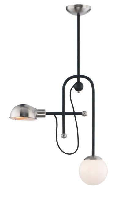 Maxim - 21664WTBKSN - LED Pendant - Mingle LED - Black / Satin Nickel