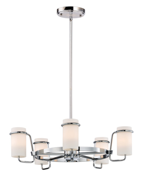 Maxim - 22027SWPC - Five Light Chandelier - Avant - Polished Chrome