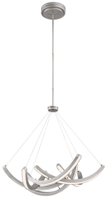 George Kovacs - P1337-665-L - LED Pendant - Swing Time - Brushed Silver
