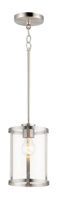 Maxim - 25252CLSN - One Light Pendant - Sentinel - Satin Nickel