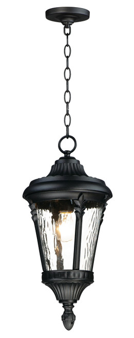 Maxim - 3058WGBK - One Light Outdoor Hanging Lantern - Sentry - Black