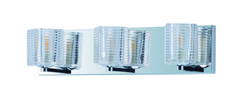 Maxim - 9073CRPC - LED Bath Vanity - Groove - Polished Chrome