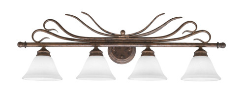 Toltec Lighting - 104-BRZ-311 - Four Light Bath Bar - Swan - Bronze