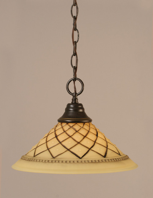 Toltec Lighting - 10-DG-7182 - One Light Pendant - Any - Dark Granite