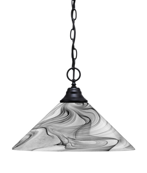 Toltec Lighting - 10-MB-2169 - One Light Pendant - Chain - Matte Black