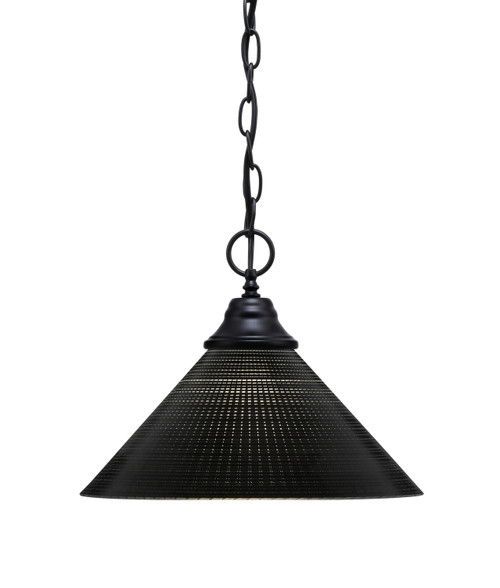 Toltec Lighting - 10-MB-4009 - One Light Pendant - Chain - Matte Black