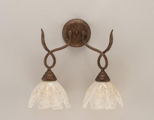 Toltec Lighting - 110-BRZ-755 - Two Light Wall Sconce - Leaf - Bronze