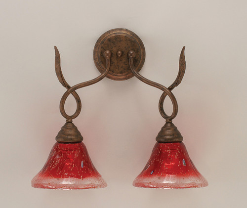 Toltec Lighting - 110-BRZ-756 - Two Light Wall Sconce - Leaf - Bronze