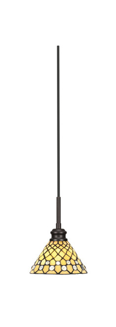 Toltec Lighting - 1152-ES-9415 - One Light Mini Pendant - Edge - Espresso