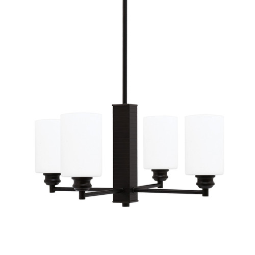 Toltec Lighting - 1154-ES-310 - Four Light Chandelier - Edge - Espresso