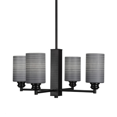 Toltec Lighting - 1154-ES-4062 - Four Light Chandelier - Edge - Espresso