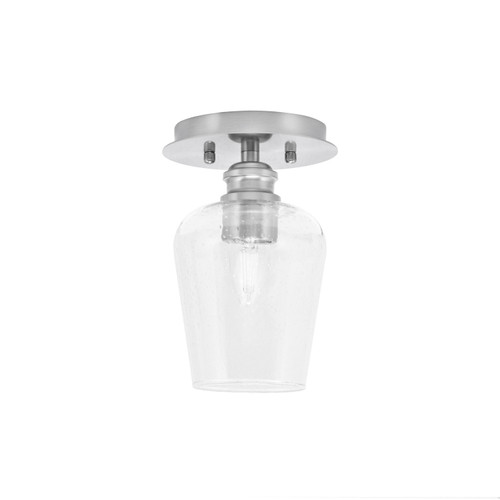 Toltec Lighting - 1160-BN-210 - One Light Semi-Flush Mount - Edge - Brushed Nickel