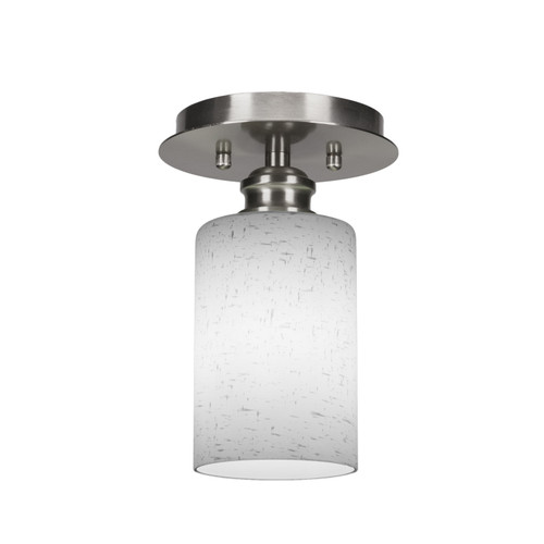Toltec Lighting - 1160-BN-310 - One Light Semi-Flush Mount - Edge - Brushed Nickel