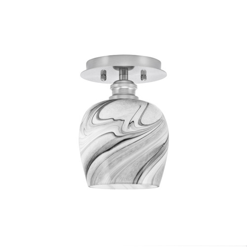 Toltec Lighting - 1160-BN-4819 - One Light Semi-Flush Mount - Edge - Brushed Nickel