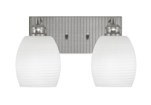 Toltec Lighting - 1162-BN-615 - Two Light Bath Bar - Edge - Brushed Nickel