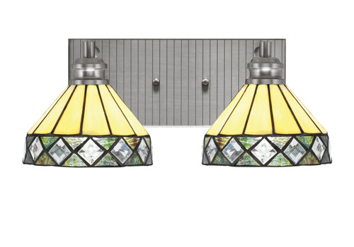 Toltec Lighting - 1162-BN-9405 - Two Light Bath Bar - Edge - Brushed Nickel