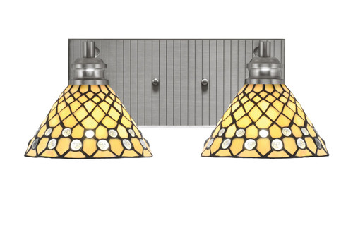 Toltec Lighting - 1162-BN-9415 - Two Light Bath Bar - Edge - Brushed Nickel