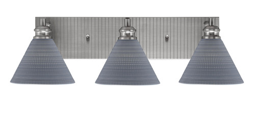 Toltec Lighting - 1163-BN-4052 - Three Light Bath Bar - Edge - Brushed Nickel