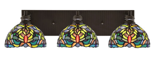 Toltec Lighting - 1163-ES-9905 - Three Light Bath Bar - Edge - Espresso