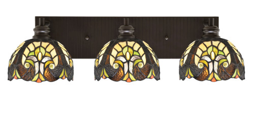 Toltec Lighting - 1163-ES-9945 - Three Light Bath Bar - Edge - Espresso