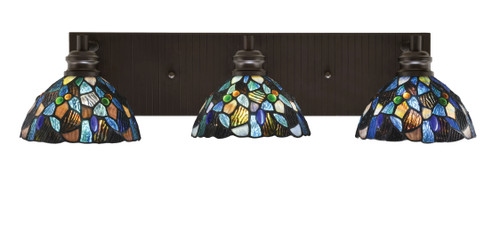 Toltec Lighting - 1163-ES-9955 - Three Light Bath Bar - Edge - Espresso