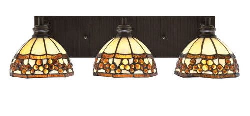 Toltec Lighting - 1163-ES-9975 - Three Light Bath Bar - Edge - Espresso