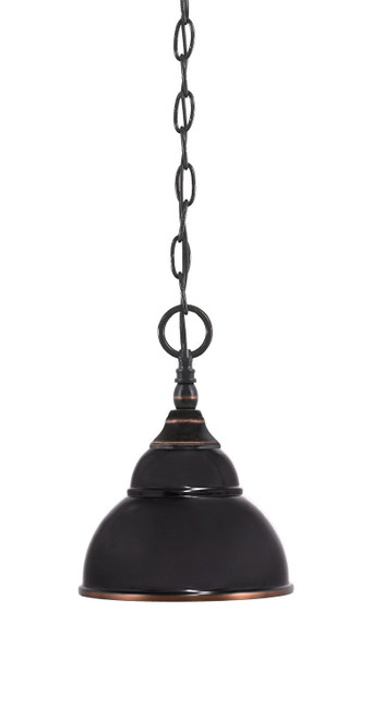 Toltec Lighting - 11-BC-427-BC - One Light Mini Pendant - Chain - Black Copper