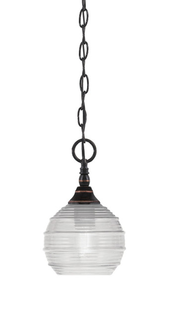 Toltec Lighting - 11-BC-5110 - One Light Mini Pendant - Chain - Black Copper