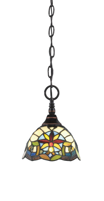 Toltec Lighting - 11-BC-9365 - One Light Mini Pendant - Chain - Black Copper