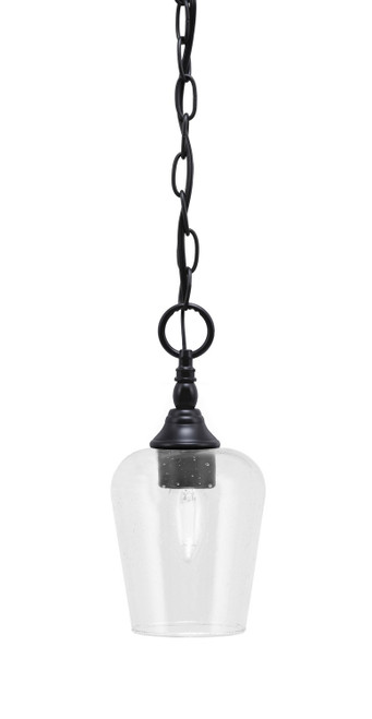 Toltec Lighting - 11-MB-210 - One Light Mini Pendant - Chain - Matte Black