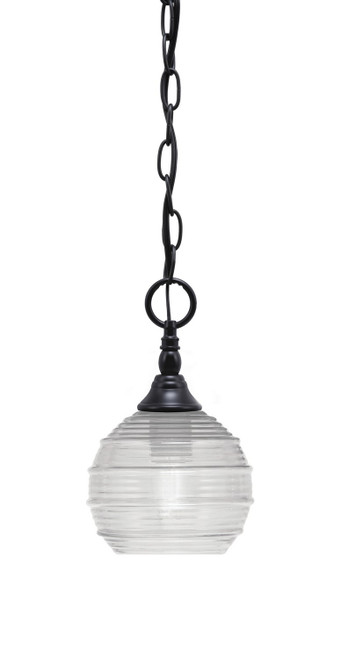 Toltec Lighting - 11-MB-5110 - One Light Mini Pendant - Chain - Matte Black